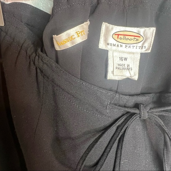 Talbots Black Classic Fit Pants - Picture 6 of 6